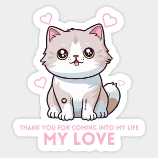 Thank you for coming into my life Sticker